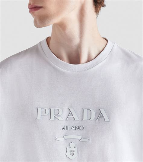 prada t-shirt men's|Prada cettire men's shirt.